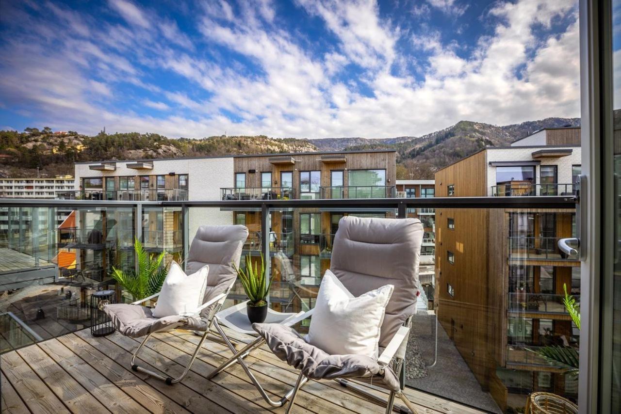 New Penthouse Apartment With Sea View In Bergen Centrum 外观 照片