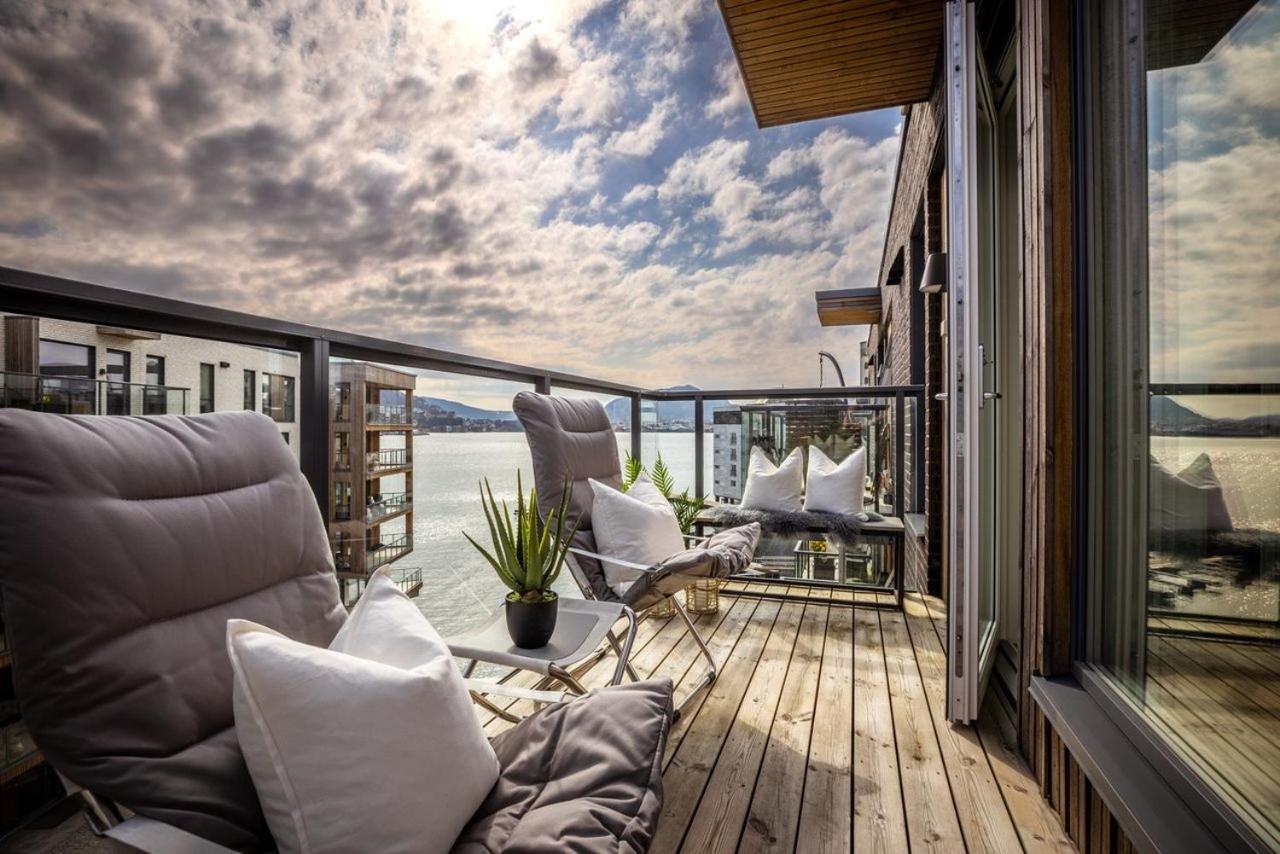 New Penthouse Apartment With Sea View In Bergen Centrum 外观 照片